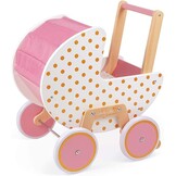 Janod Houten Poppenwagen Roze - 34% Korting - 41,7 x 31,6 x 46 cm