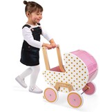 Janod Houten Poppenwagen Roze - 34% Korting - 41,7 x 31,6 x 46 cm