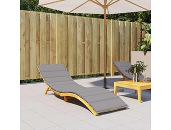 VidaXL Ligbedkussen Oxford Stof Grijs 200x70x3 cm - 34% Korting