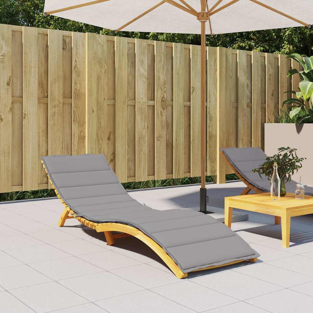 VidaXL Ligbedkussen Oxford Stof Grijs 200x70x3 cm - 34% Korting
