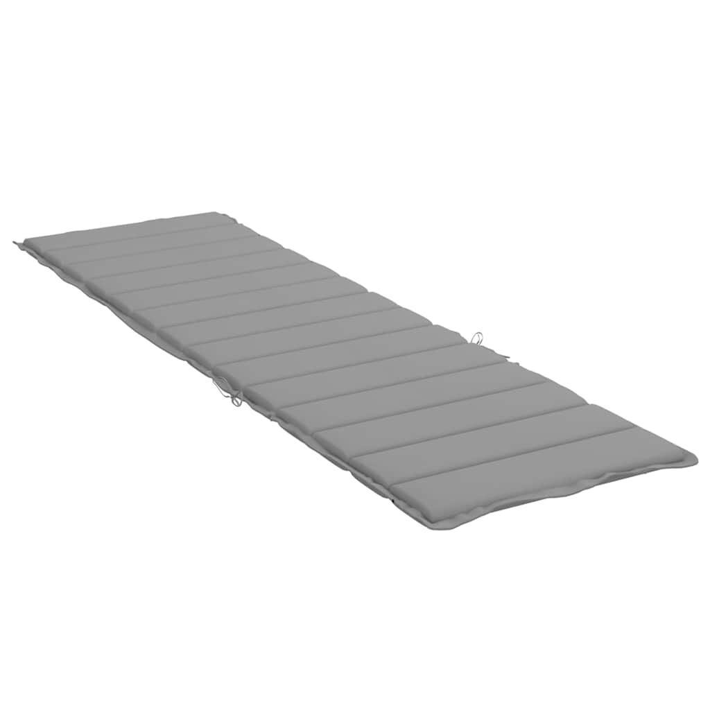VidaXL Ligbedkussen Oxford Stof Grijs 200x70x3 cm - 34% Korting