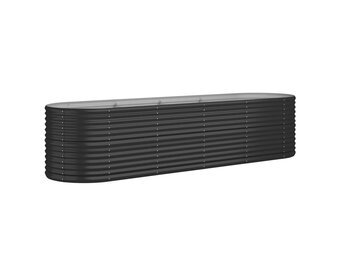 Plantenbak Staal Antraciet 296x80x68 cm - 35% Korting