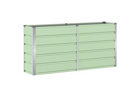 VidaXL Plantenbak Staal Groen 160x40x75 cm - 46% Korting