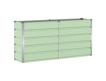 Plantenbak Staal Groen 160x40x75cm - 34% Korting