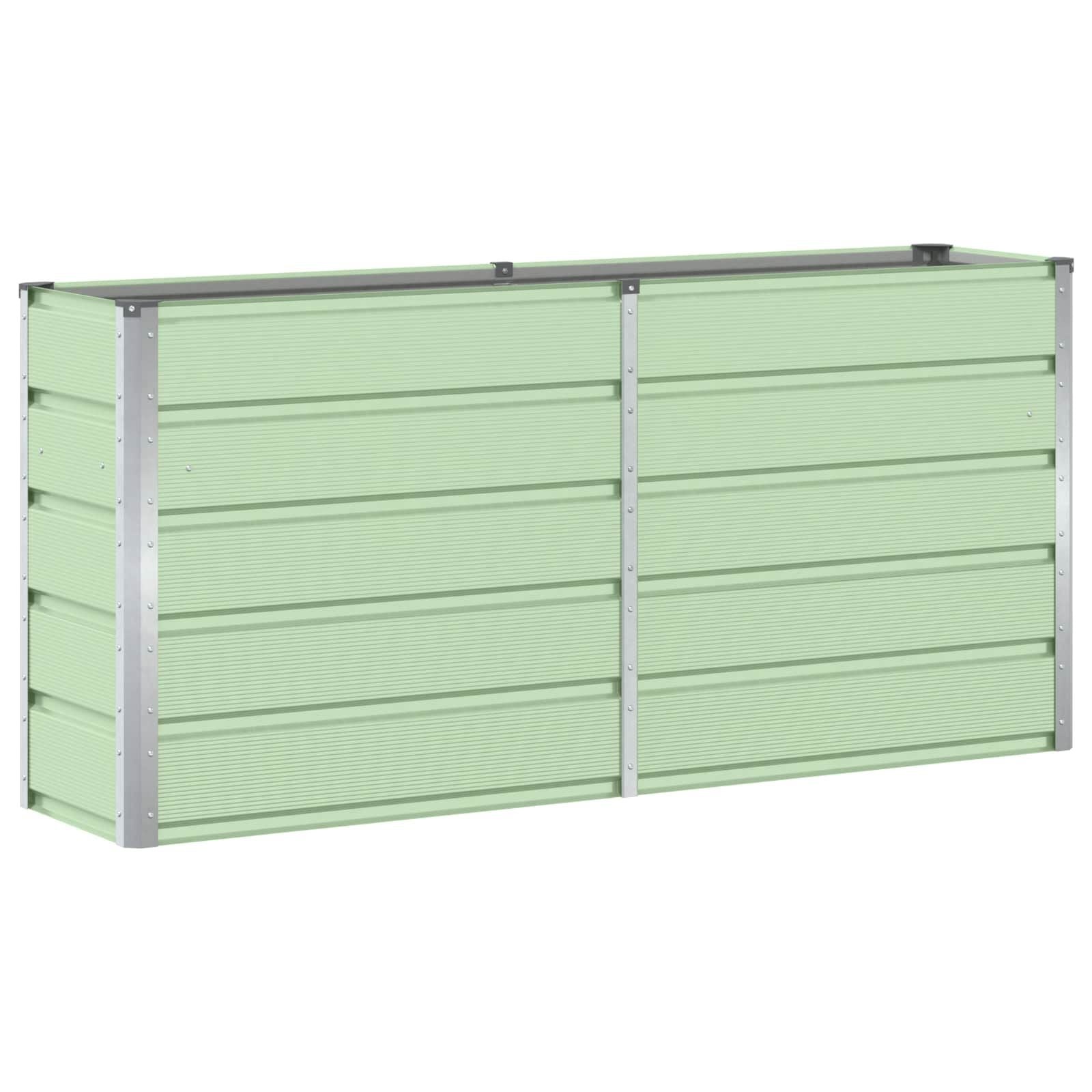 Plantenbak Staal Groen 160x40x75cm - 34% Korting