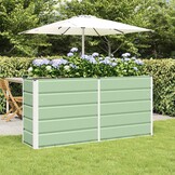 Plantenbak Staal Groen 160x40x75cm - 34% Korting