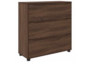 Opbergkast 80x31x81cm Bewerkt Hout Bruin Eiken - 75% Korting