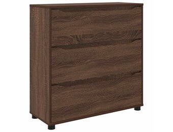 vidaXL Opbergkast 80x31x81 cm Bruin Eiken Bewerkt Hout - 59% Korting