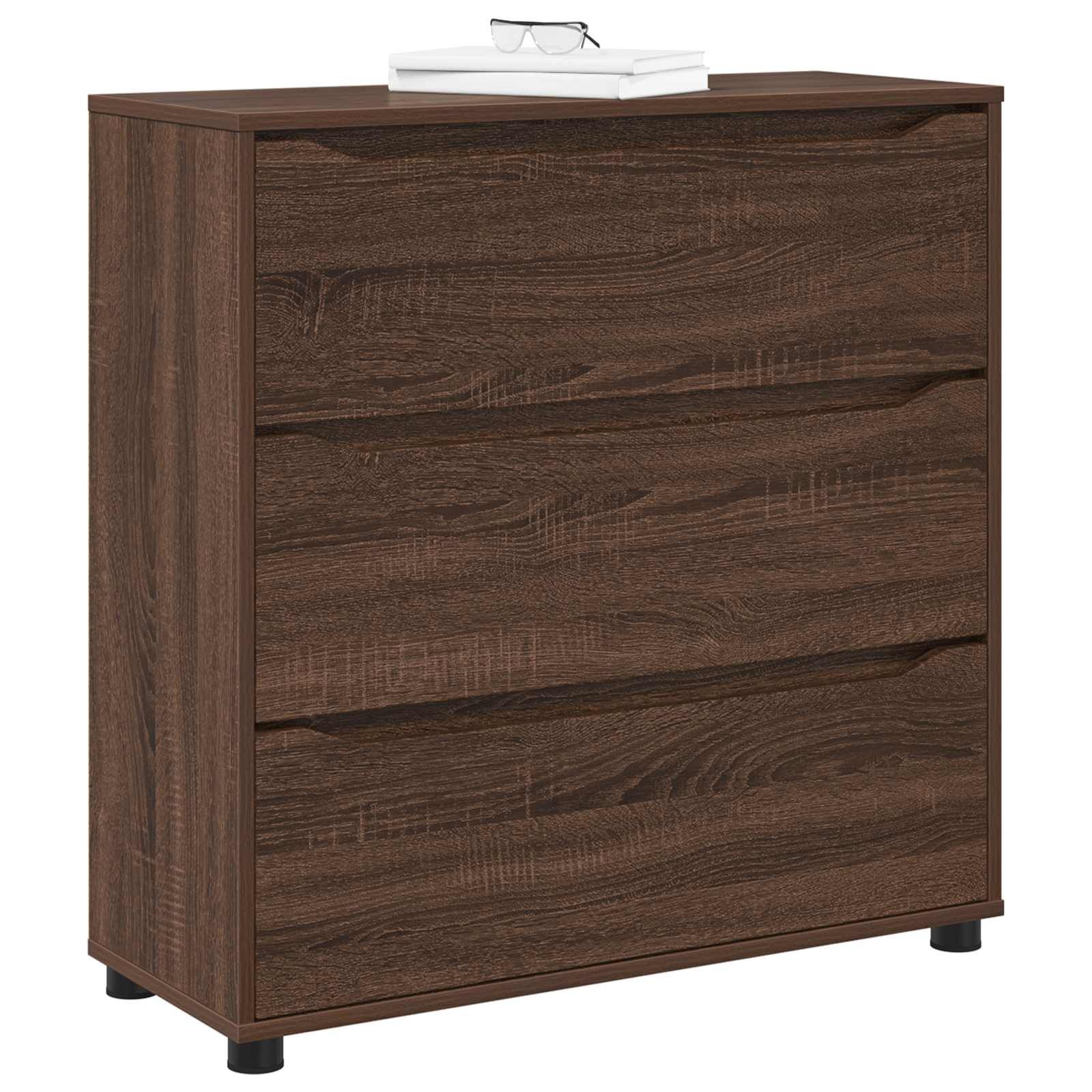 vidaXL Opbergkast 80x31x81 cm Bruin Eiken Bewerkt Hout - 59% Korting