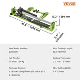 VEVOR Tegelsnijder 800mm met Laser, 34% Korting