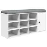 VidaXL Schoenenbank 102cm Wit - 59% Korting