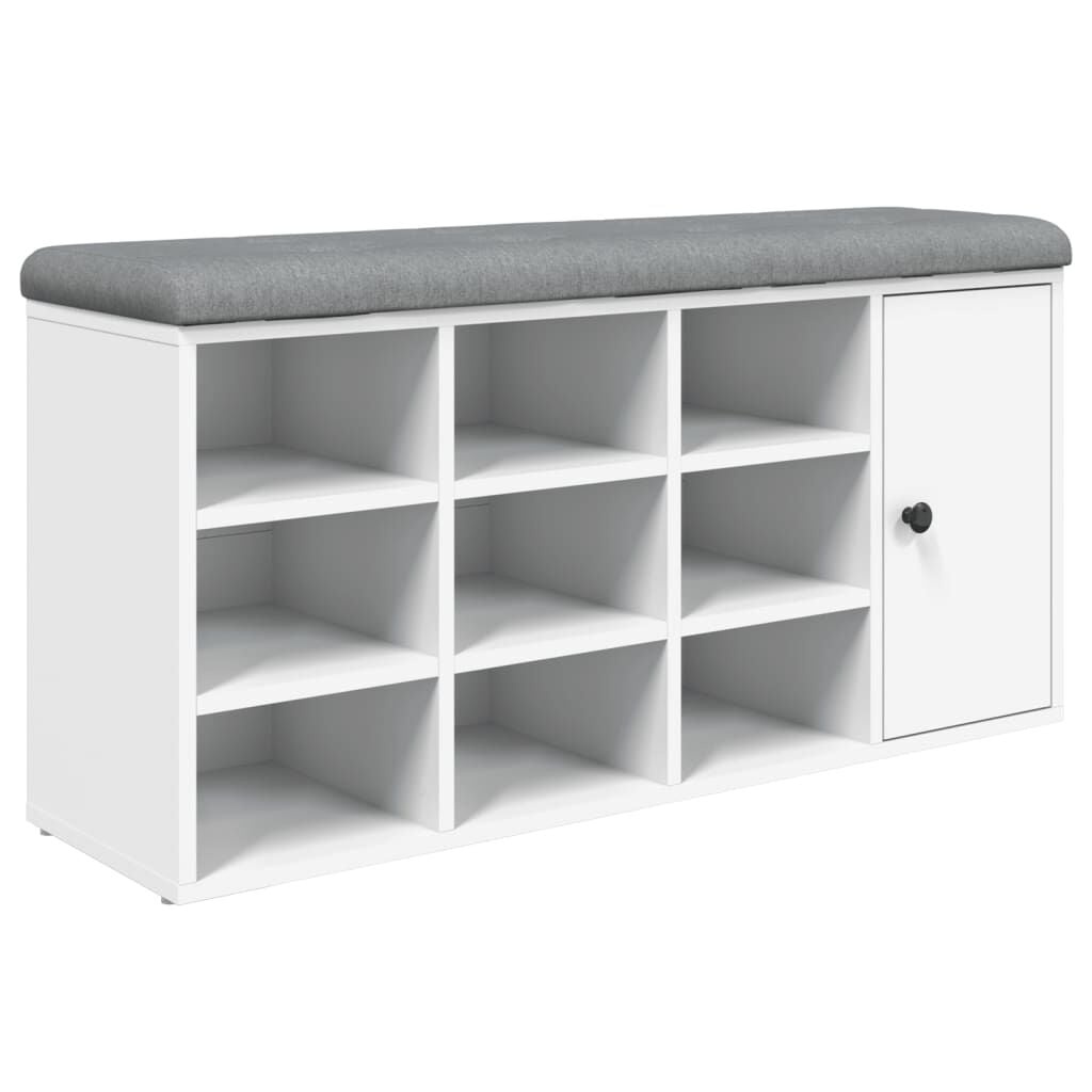VidaXL Schoenenbank 102cm Wit - 59% Korting