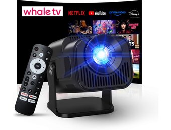 Gaimoo GM600 NTV Mini Beamer - 4K Projector met Netflix, 800 ANSI Lumen - Wit - 59% korting