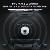Puxinat Mini Beamer Native 1080P WiFi 6 Bluetooth Autofocus Wit Grijs 34% Korting