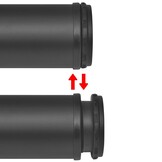 Verstelbare Tafelpoten Zwart 1100 mm (Set van 4) - 34% Korting!