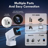 SEPYMP F800 Mini Projector Wit - 4K WiFi 6, Bluetooth 5.2 - 35% Korting