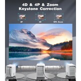 COMAOGO X10 Mini Smart Beamer - Full HD 1080p, WiFi, Bluetooth, Android 10.0 - Zwart