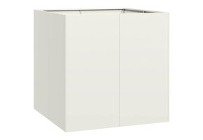 Plantenbak Staal Wit 80x80x80 cm - 52% Korting