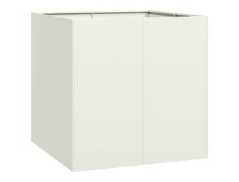 Plantenbak Staal Wit 80x80x80 cm - 35% Korting