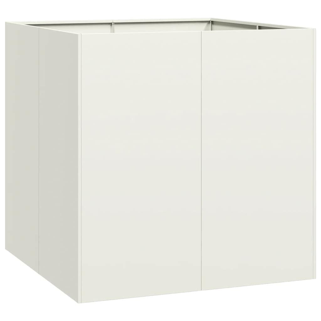 Plantenbak Staal Wit 80x80x80 cm - 35% Korting