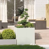 Plantenbak Staal Wit 80x80x80 cm - 35% Korting