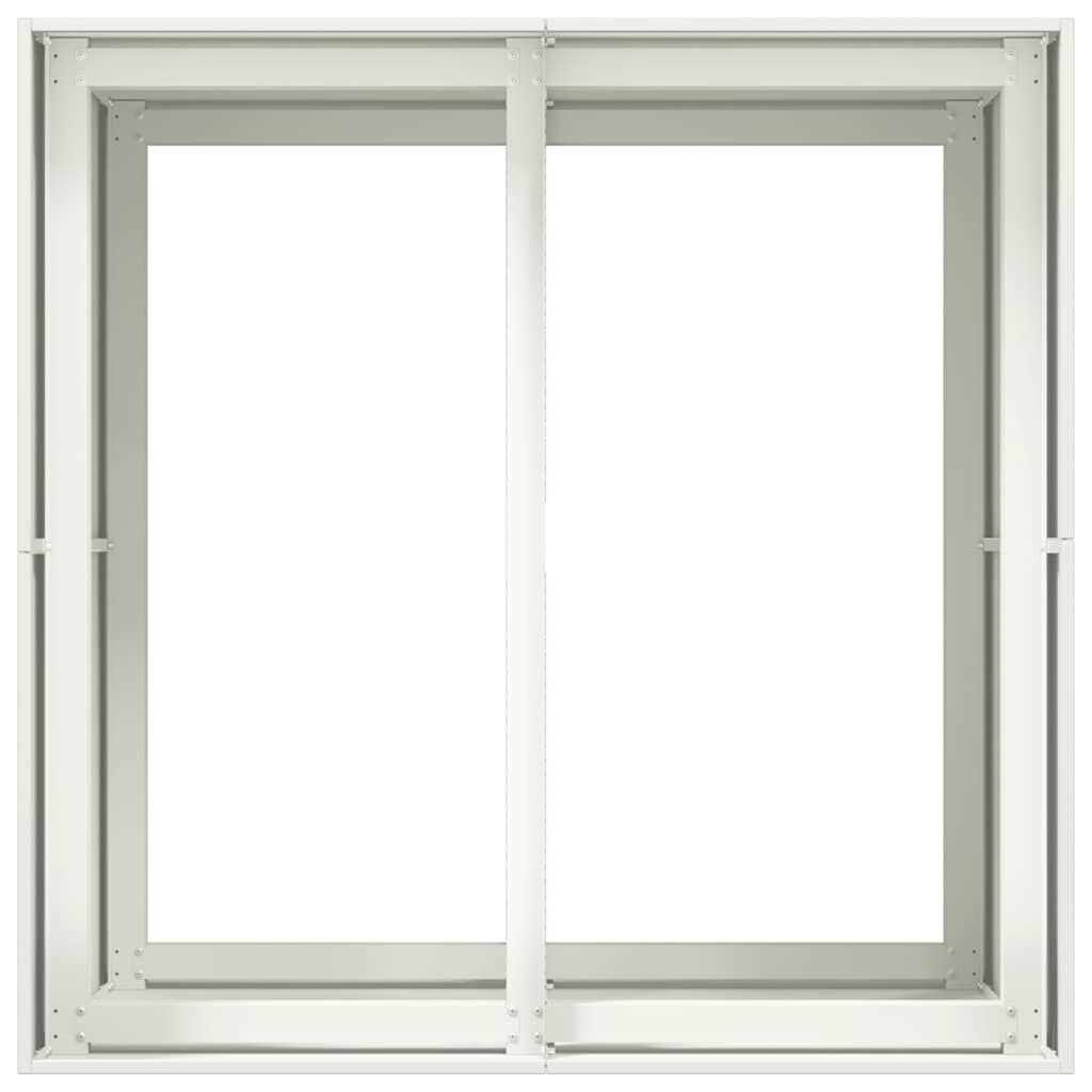 Plantenbak Staal Wit 80x80x80 cm - 35% Korting