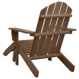 vidaXL Tuinstoel met Voetenbank Hout Bruin - 54% Korting