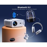 WiMiUS P63 Full HD Projector Wit - Android TV & Auto-Focus met 35% Korting