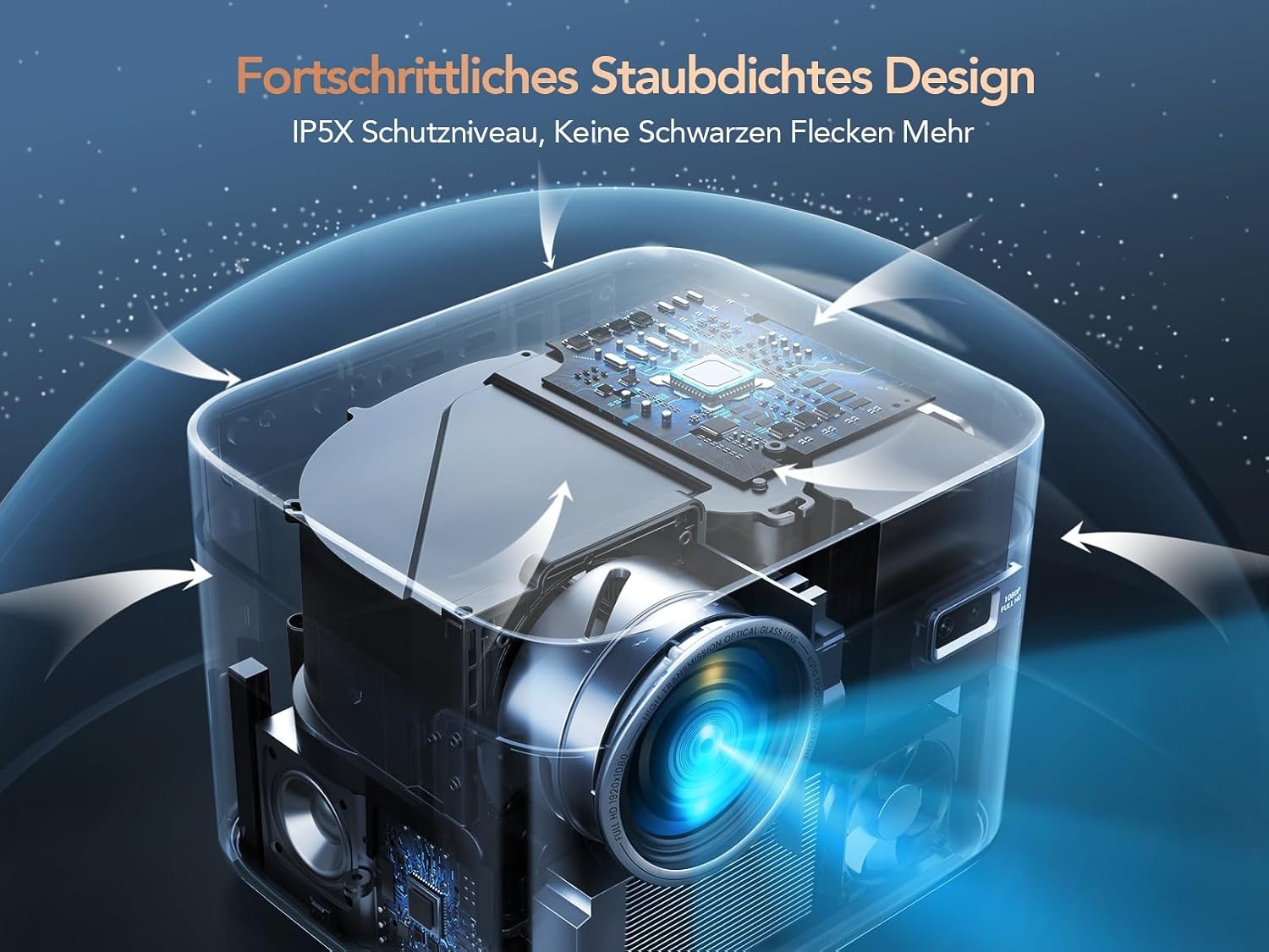 4K Videoprojector Zwart Grijs - 35% Korting