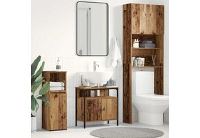 Wastafelmeubel Oud Hout 60x30x60 cm - 58% Korting