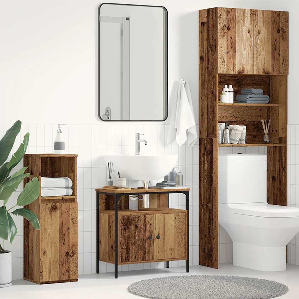 VidaXL Wastafelmeubel Oud Hout 60x30x60 cm - 34% Korting