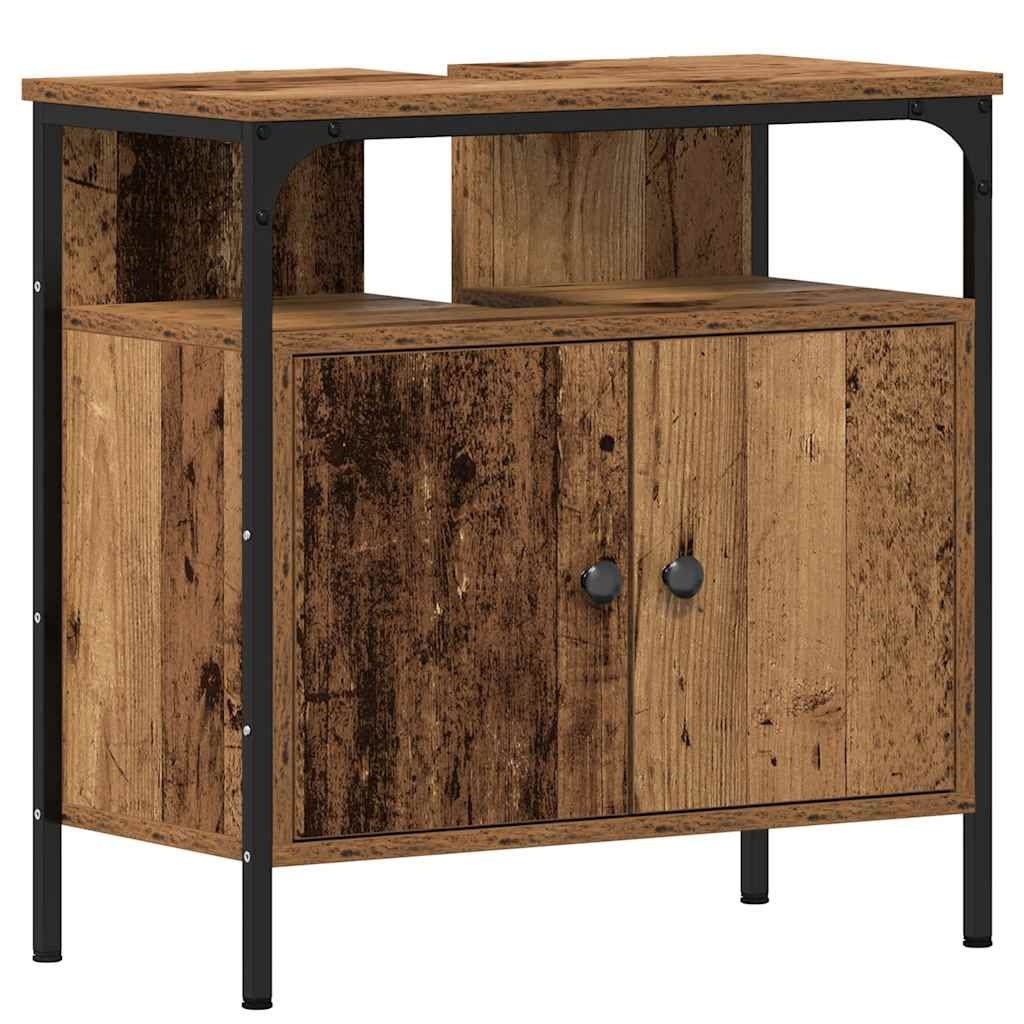 VidaXL Wastafelmeubel Oud Hout 60x30x60 cm - 34% Korting