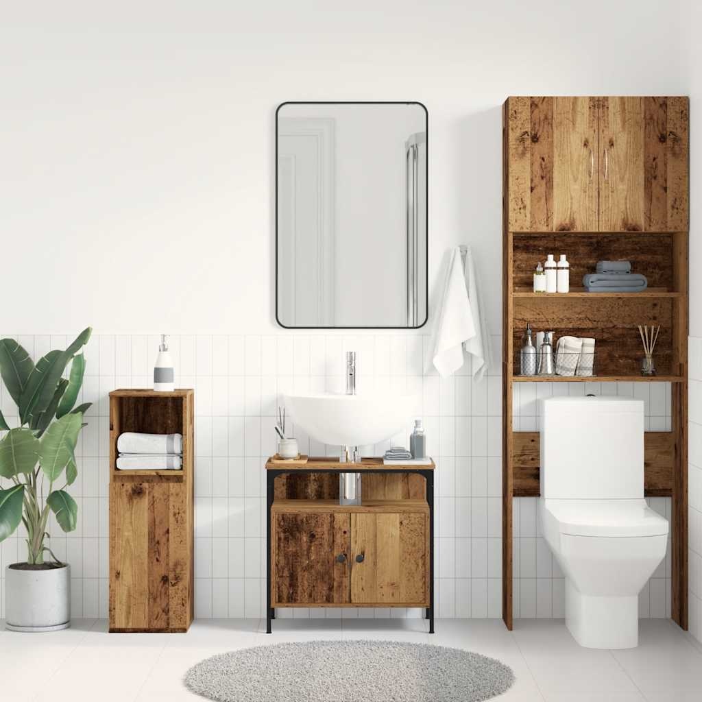 VidaXL Wastafelmeubel Oud Hout 60x30x60 cm - 34% Korting