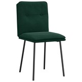 VidaXL Eetkamerstoelen Fluweel Donkergroen (2 stuks) - 34% Korting