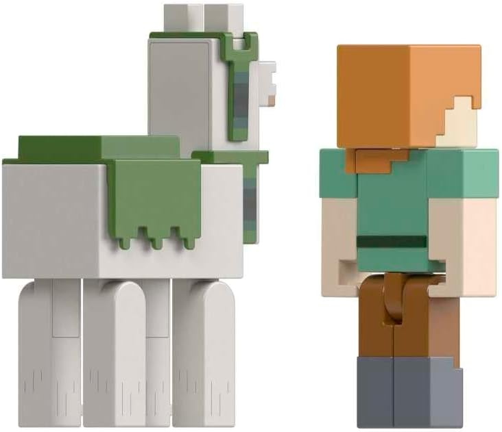 Minecraft Alex & Vlam Actiefiguren 8 cm (2-pack) - 57% Korting!