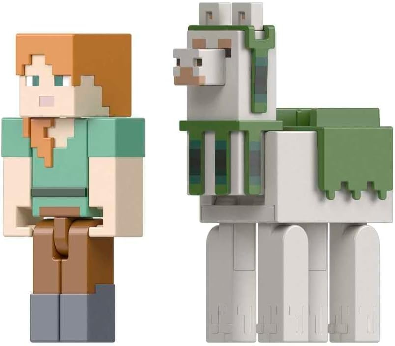 Minecraft Alex & Vlam Actiefiguren 8 cm (2-pack) - 57% Korting!