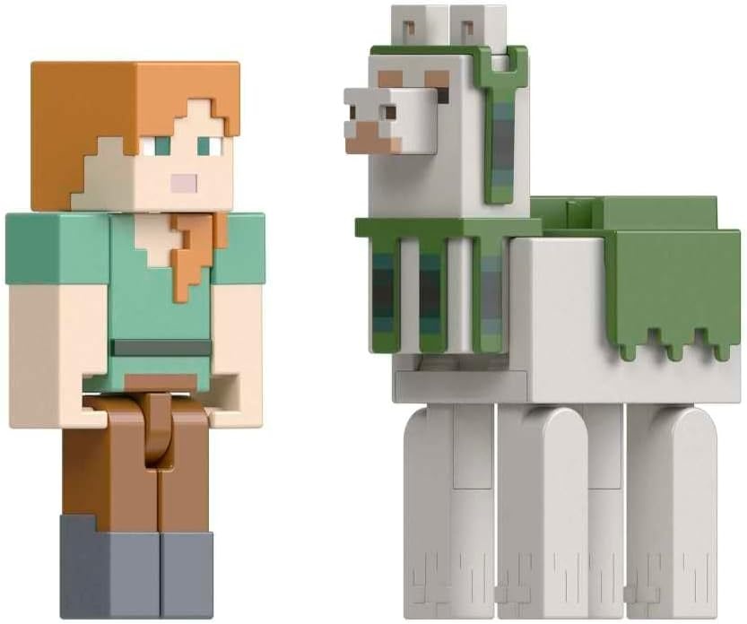 Minecraft Alex & Vlam Actiefiguren 8 cm (2-pack) - 57% Korting!