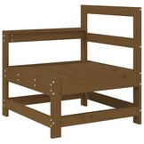vidaXL Loungeset 3-delig Grenenhout Honingbruin - 35% Korting
