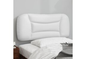 Hoofdbordkussen Hvar 90 cm Kunstleer Wit - 46% Korting