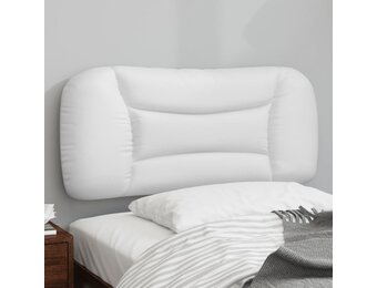 Hoofdkussen 90 cm Kunstleer Wit - 34% Korting