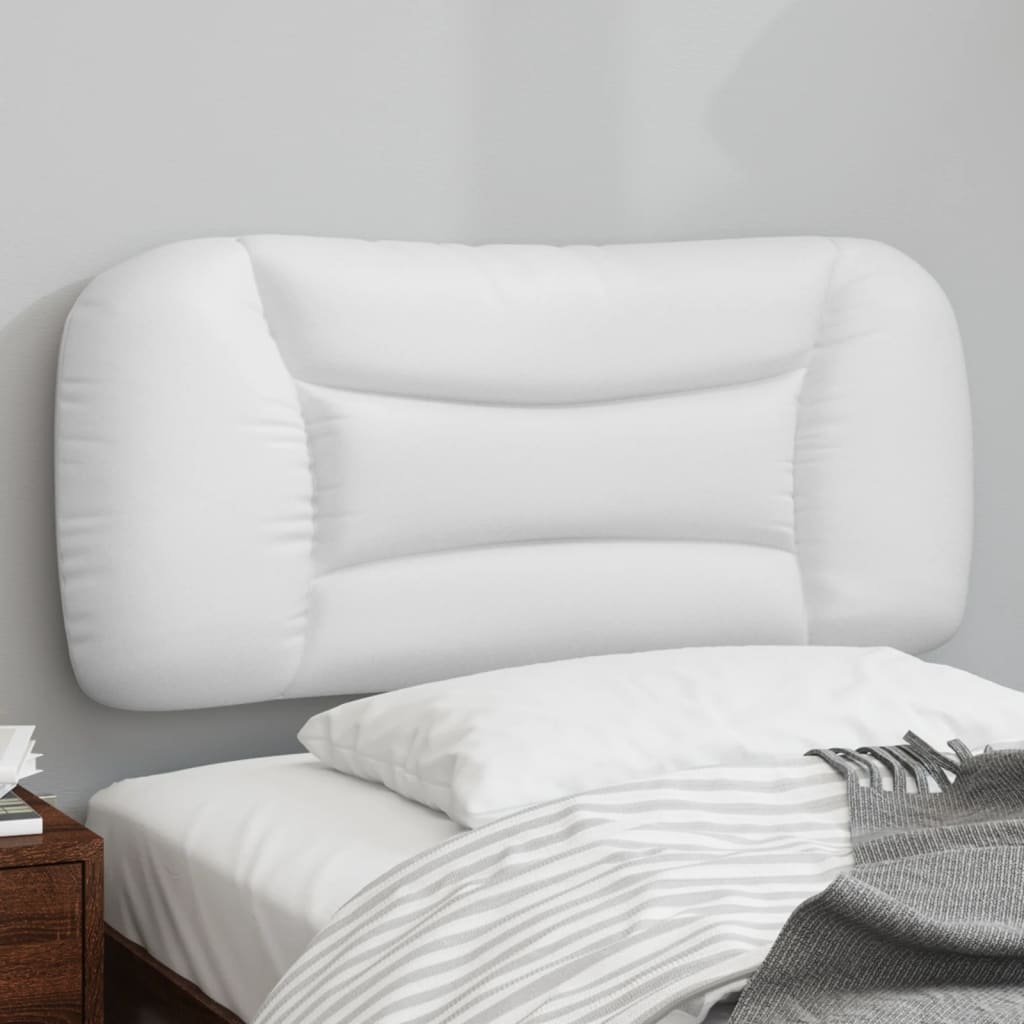 Hoofdkussen 90 cm Kunstleer Wit - 34% Korting