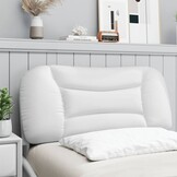 Hoofdkussen 90 cm Kunstleer Wit - 34% Korting