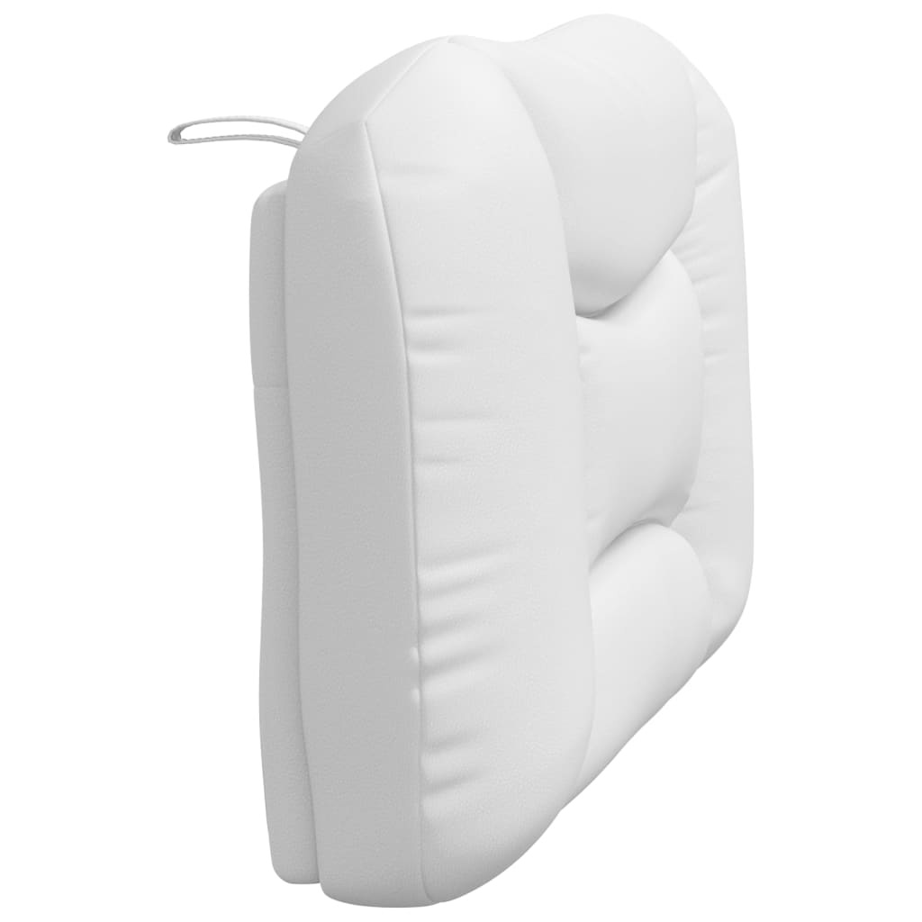 Hoofdkussen 90 cm Kunstleer Wit - 34% Korting