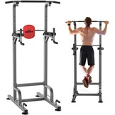 RELIFE REBUILD YOUR LIFE Optrekstang staand Trainingsapparaat Fitness Dip station Krachttoren Vrijstaand Thuis
