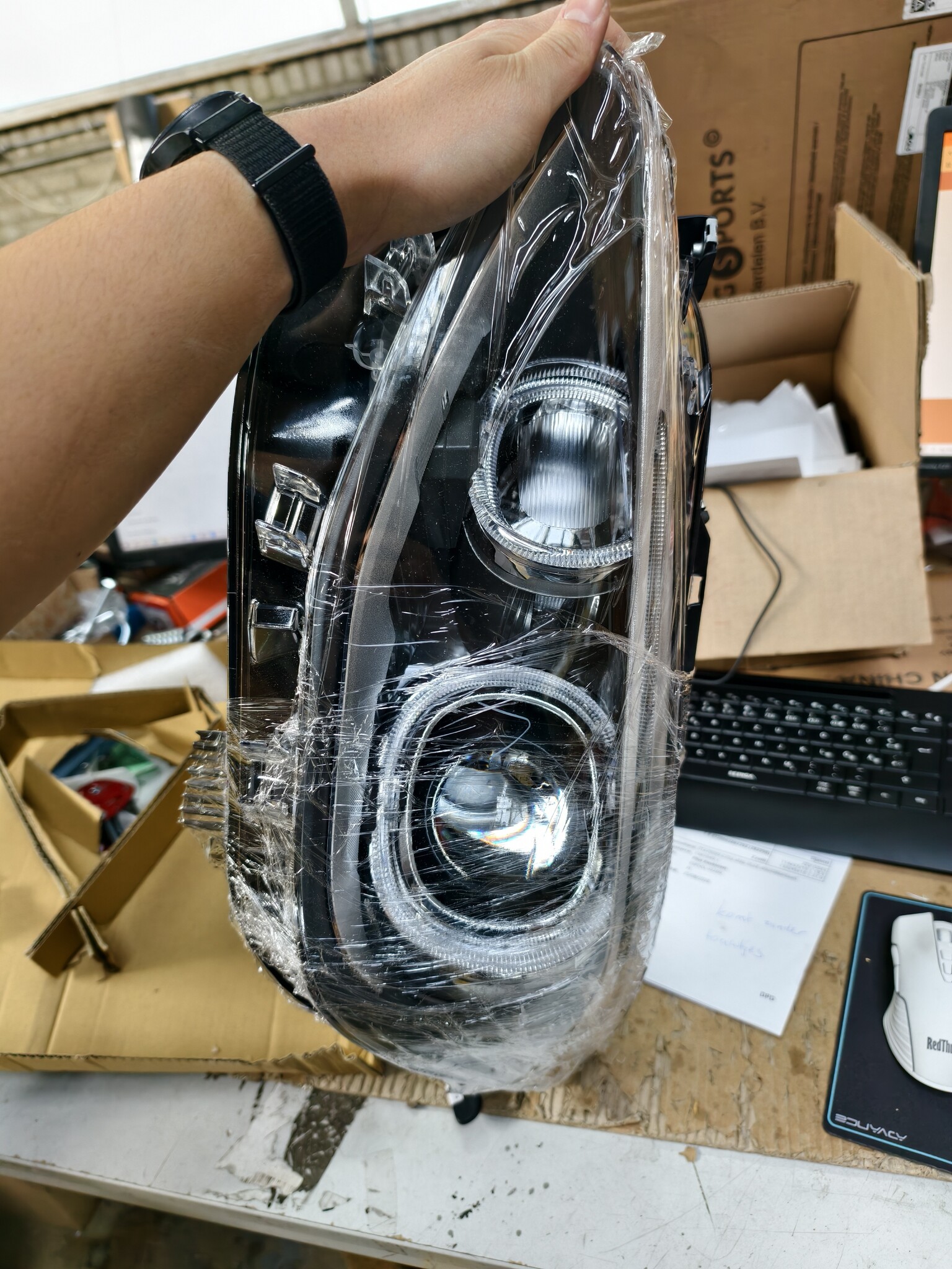 Koplampen dagrijlicht BMW F20 / 21 11-12 14 AE DRL ZWART