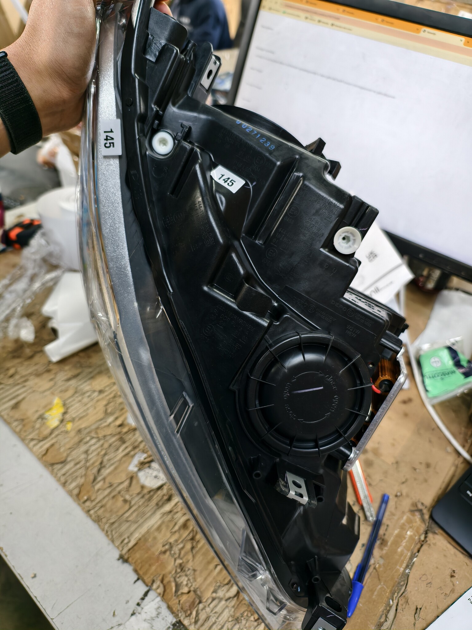 Koplampen dagrijlicht BMW F20 / 21 11-12 14 AE DRL ZWART