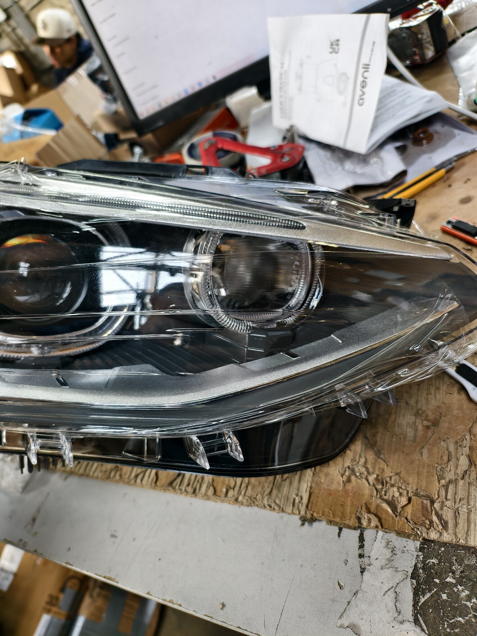 Koplampen dagrijlicht BMW F20 / 21 11-12 14 AE DRL ZWART