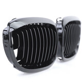 Grill Nieren - BMW 3 Serie E46 Coupe Cabrio 03-07 - Sport Performance - Zwart Glans