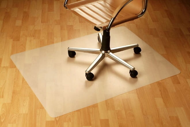 Vloerbeschermer - 0,8 mm - 130 x 90 cm - beschermmat