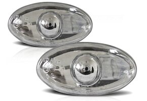 Chroom Zijknipperlichten Peugeot 206/307 (E-gekeurd) - 55% Korting